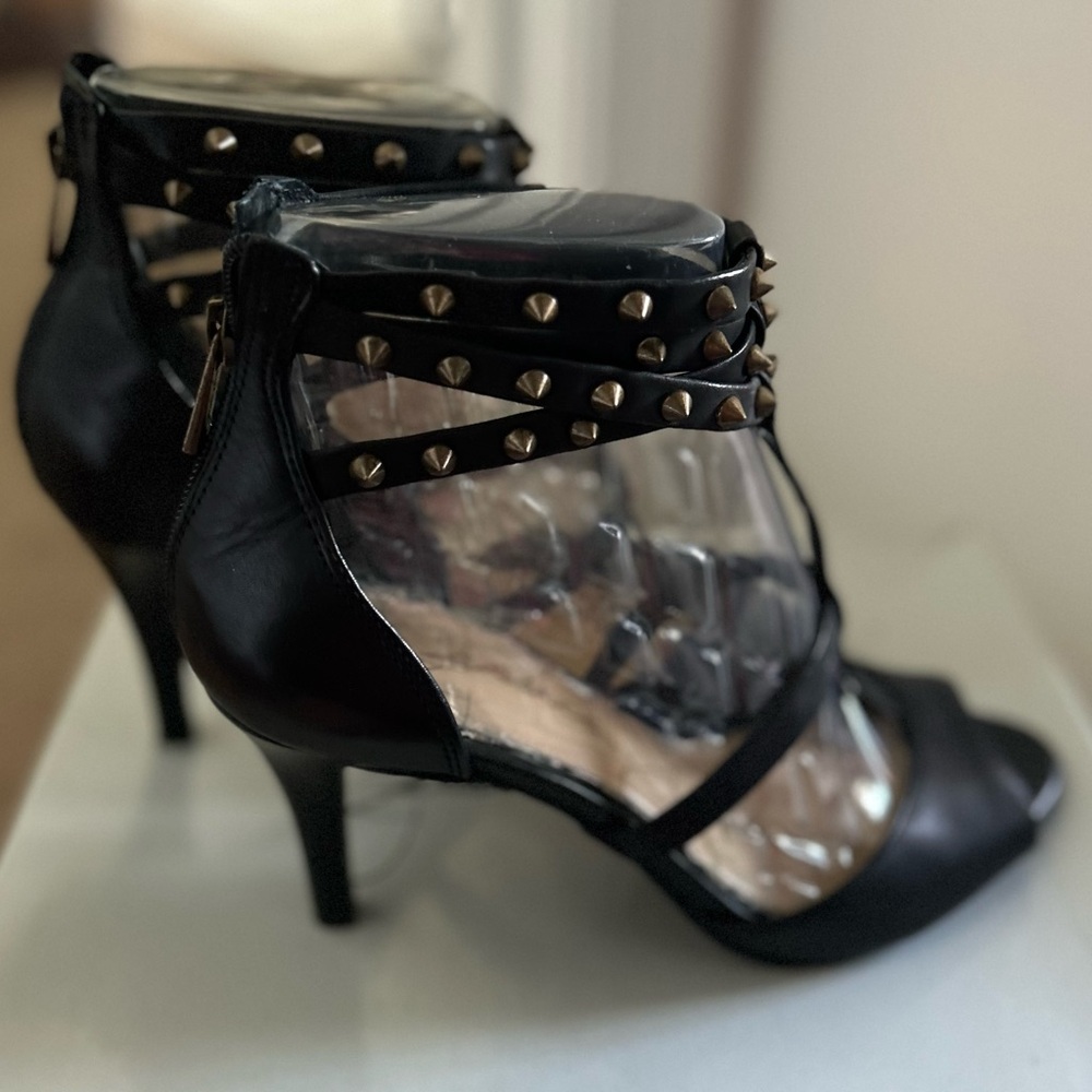 Jessica Simpson Black Studded Heels